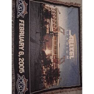 Alltel stadium xxxix 39 super bowl  eagles vs new England patriots throw blanket